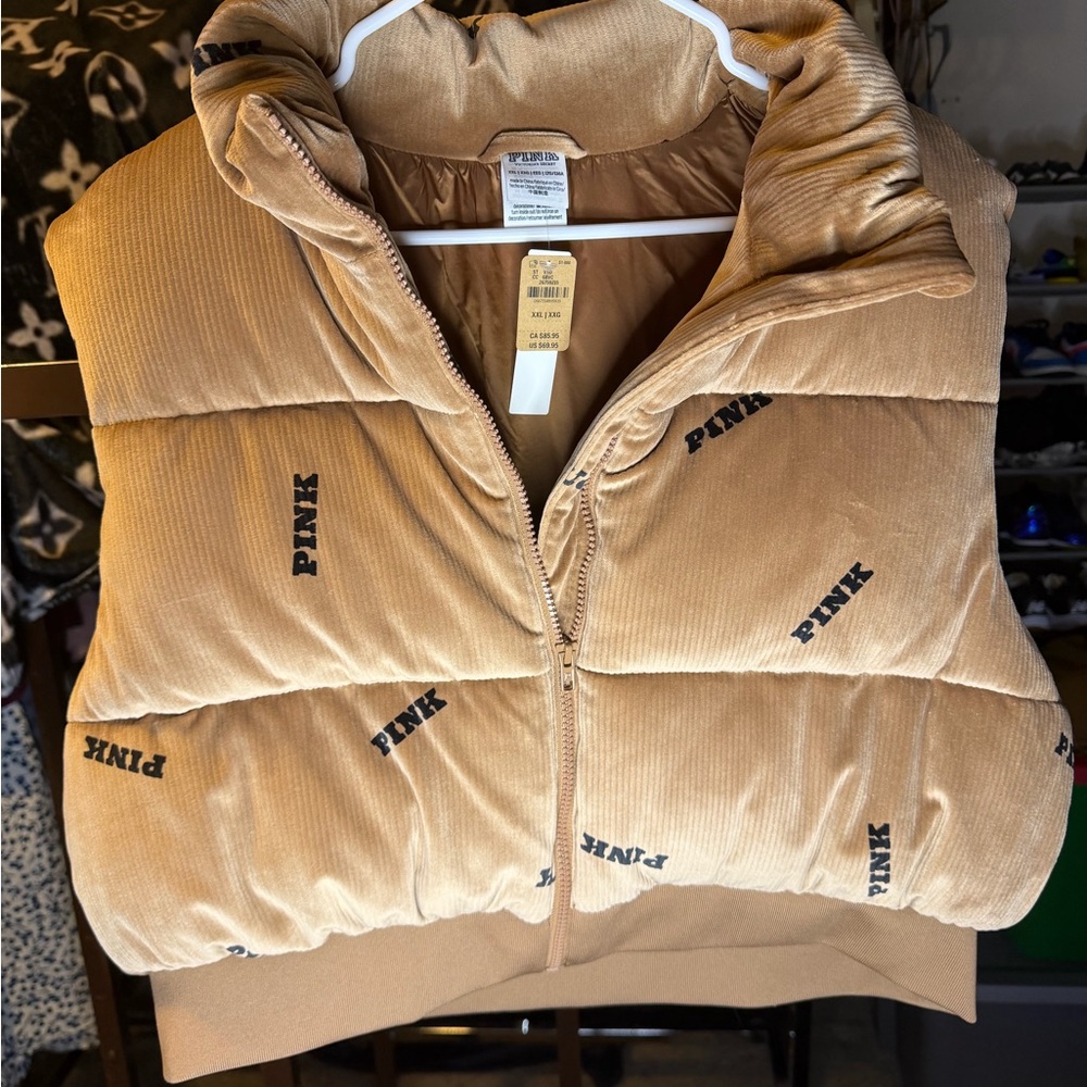 Victoria's Secret Brown Puffer Vest